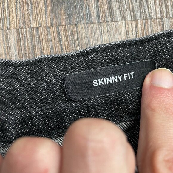 Judy Blue Jeans Womens 13/31 Black Skinny Fit High Rise Dark Wash Stretch - Picture 6 of 12